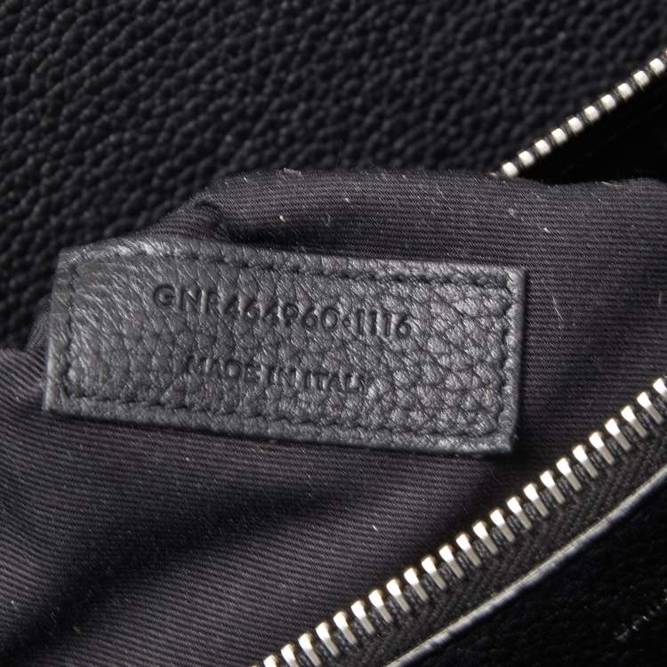 Pre Owned Saint Laurent Black Leather Small Classic Sac De Jour Tote