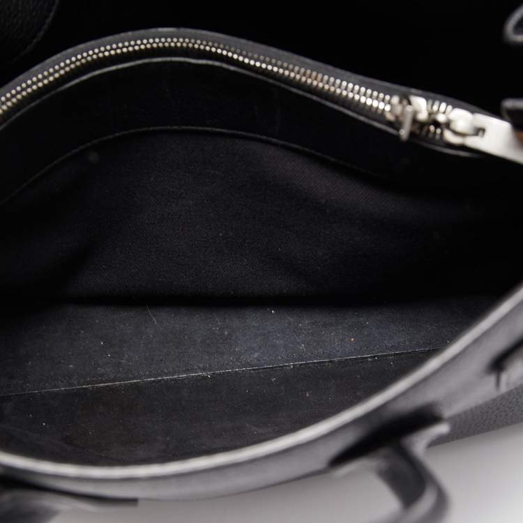 Pre Owned Saint Laurent Black Leather Small Classic Sac De Jour Tote
