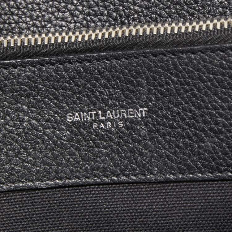 Pre Owned Saint Laurent Black Leather Small Classic Sac De Jour Tote