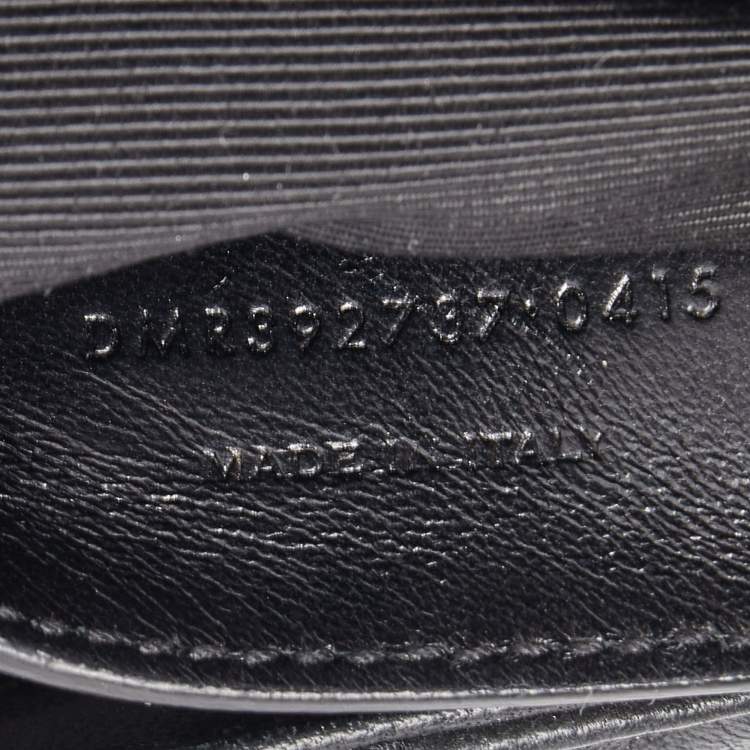 Pre Owned Saint Laurent Black Matelasse Leather Medium College Top Handle Bag