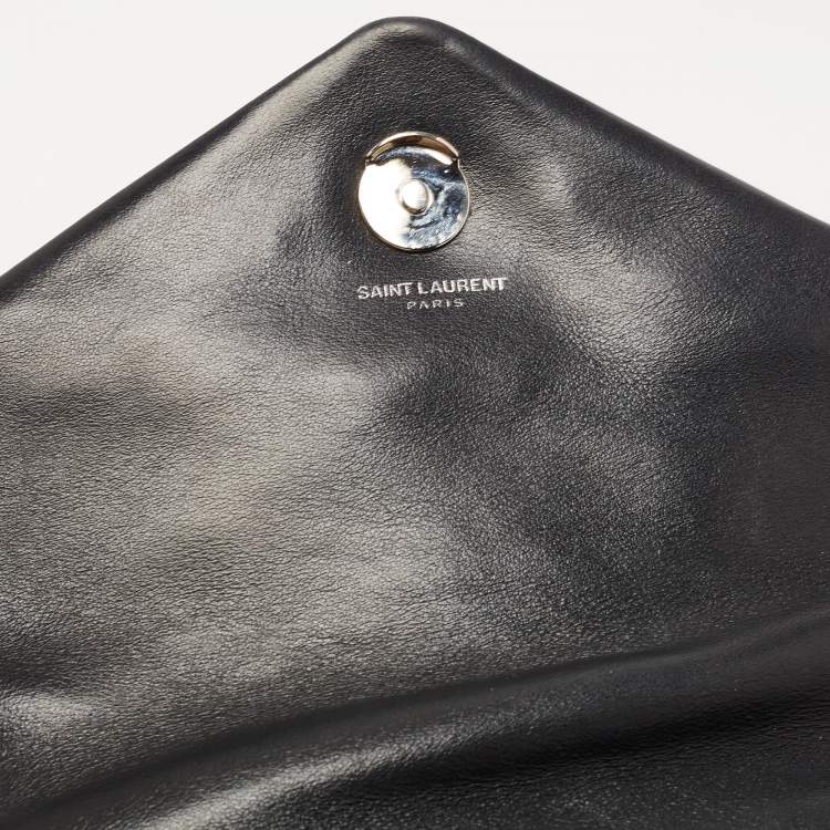 مملوكة مسبقًا Saint Laurent Black Leather Small Loulou Shoulder Bag