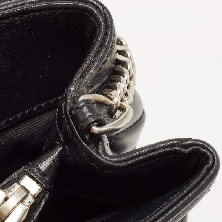 مملوكة مسبقًا Saint Laurent Black Leather Small Loulou Shoulder Bag