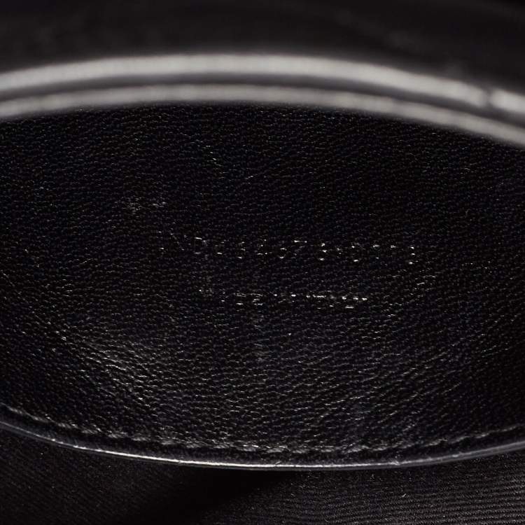 مملوكة مسبقًا Saint Laurent Black Leather Small Loulou Shoulder Bag