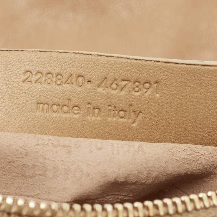 Pre Owned Saint Laurent Beige Leather Roady Hobo