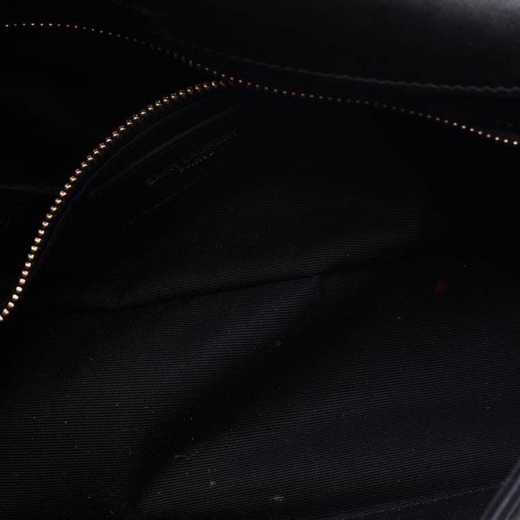Pre Owned Saint Laurent Black Patchwork Leather Jamie Shoulder Bag