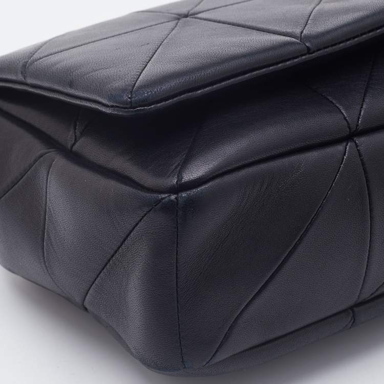 Pre Owned Saint Laurent Black Patchwork Leather Jamie Shoulder Bag