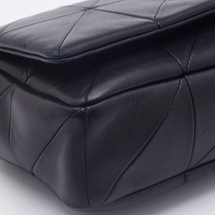 Pre Owned Saint Laurent Black Patchwork Leather Jamie Shoulder Bag