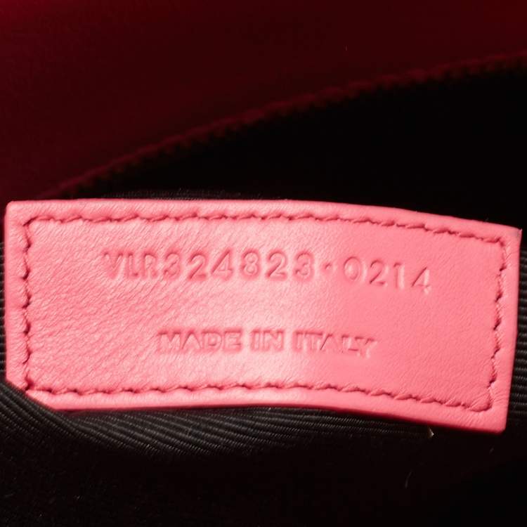 Pre Owned Saint Laurent Pink Leather Small Classic Sac De Jour Tote