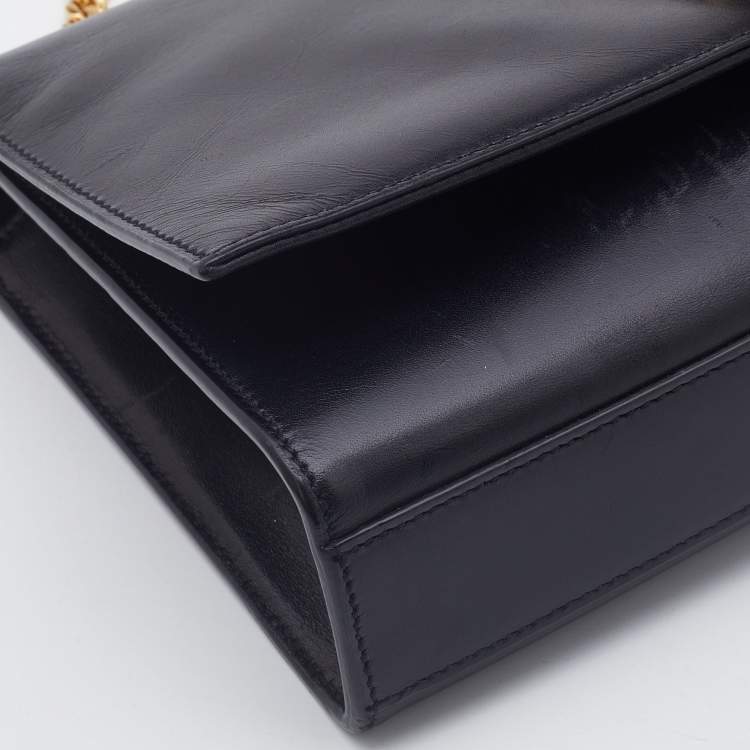 مملوكة مسبقًا Saint Laurent Black Leather Medium Kate Tassel Shoulder Bag