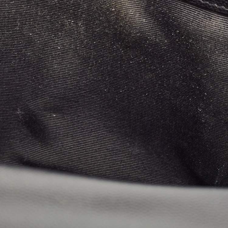 Pre Owned Saint Laurent Black Mix Matelasse Leather Medium Envelope Chain Shoulder Bag