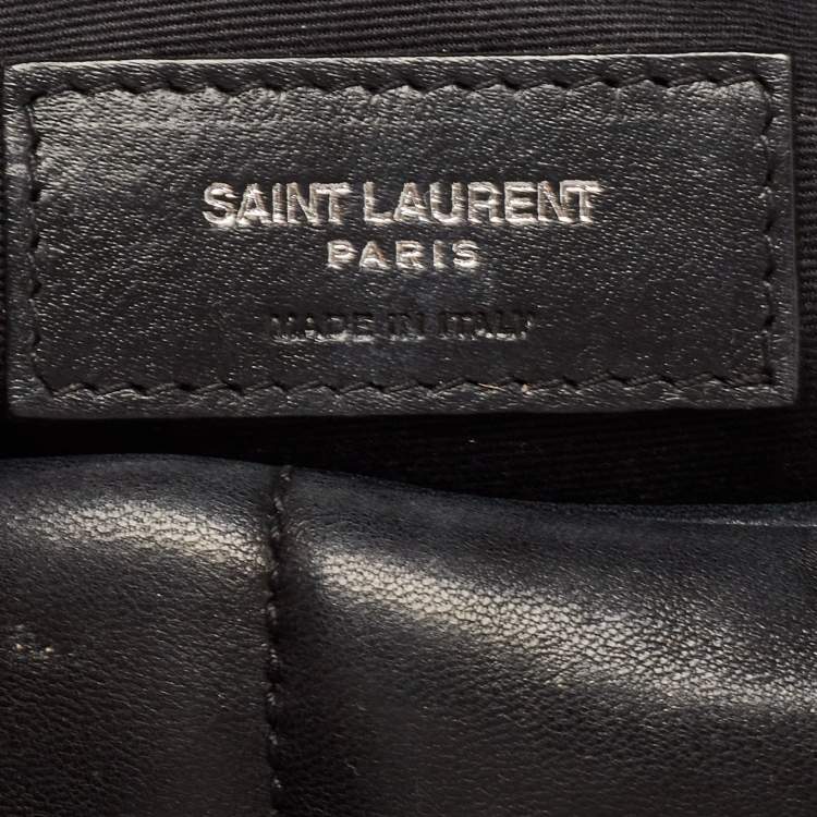 Pre Owned Saint Laurent Black Quilted Leather Small Puffer Chain Bag 