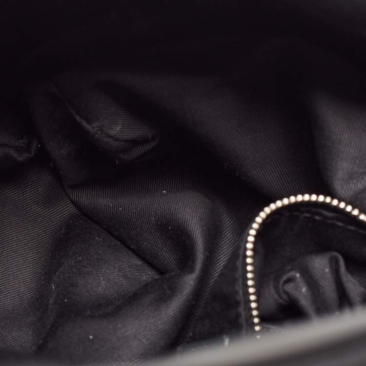 Pre Owned Saint Laurent Black Quilted Leather Small Puffer Chain Bag 