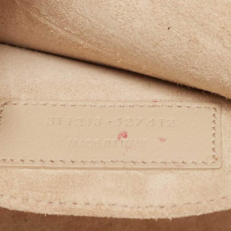 Pre Owned Saint Laurent Light Beige Leather Y-Ligne Clutch