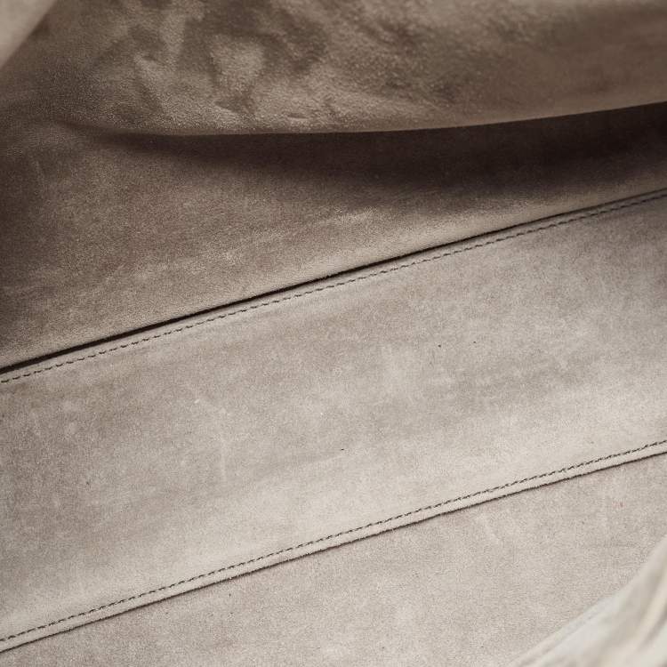 مملوكة مسبقًا Saint Laurent Grey Leather Medium Sac De Jour Tote