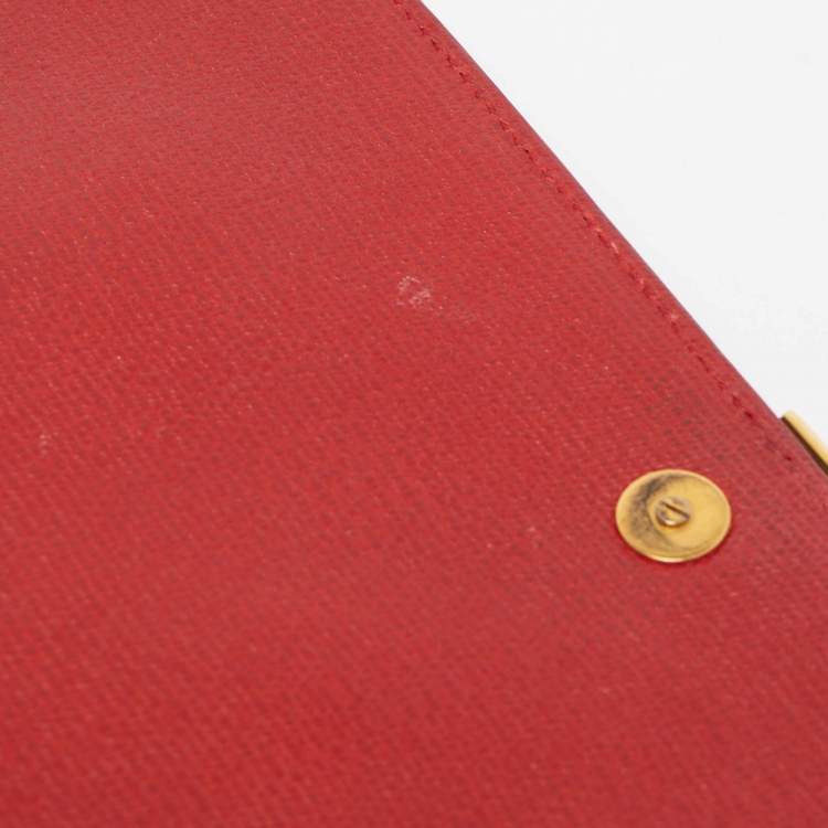 مملوكة مسبقًا Saint Laurent Red Leather Medium Universite Shoulder Bag