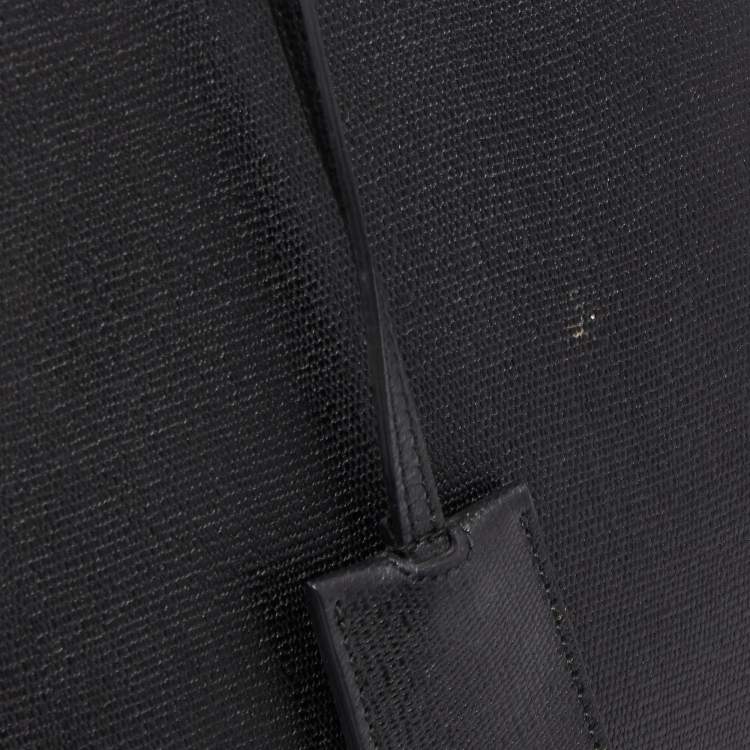 مملوكة مسبقًا Saint Laurent Black Leather Medium Cabas Chyc Tote