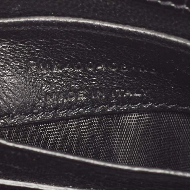 Pre Owned Saint Laurent Black Croc Embossed Leather Toy Classic Sac De Jour Tote