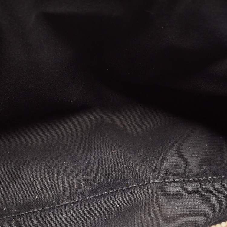 Pre Owned Saint Laurent Dark Green Matelassé Leather Medium LouLou Shoulder Bag