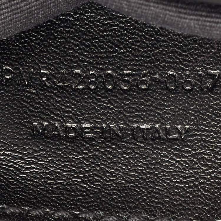 Pre Owned Saint Laurent Black Matelasse Leather Medium College Top Handle Bag