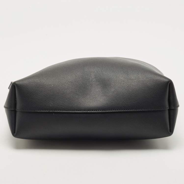 Pre Owned Saint Laurent Black Leather Toy Shopper Tote