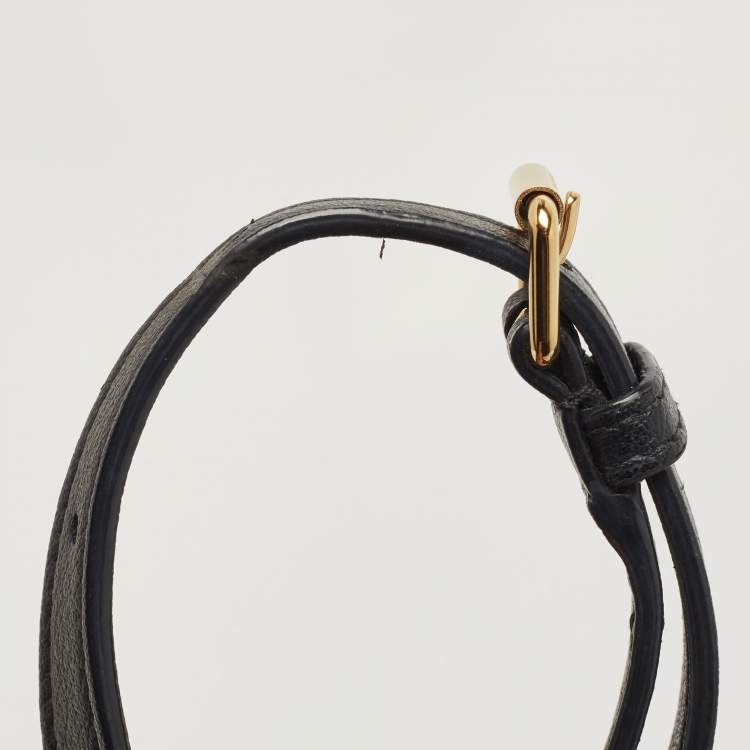 Pre Owned Saint Laurent Black Leather Toy Shopper Tote