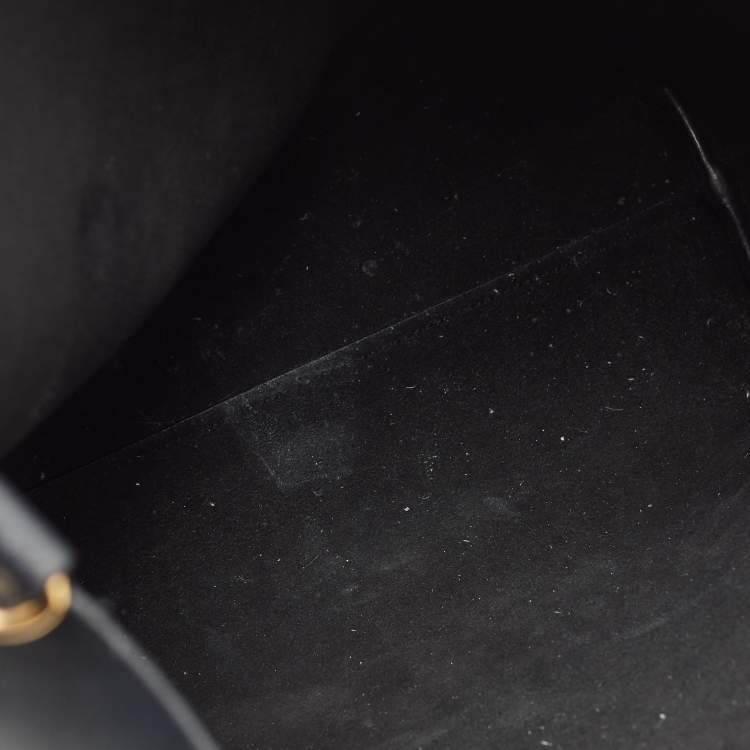 Pre Owned Saint Laurent Black Leather Toy Shopper Tote