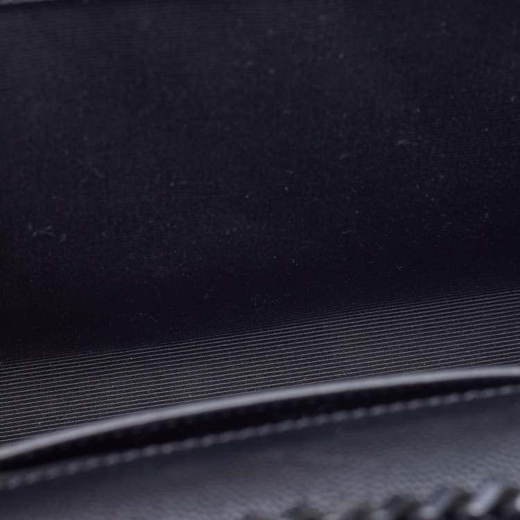 Pre Owned Saint Laurent Black Leather Medium Kate Shoulder Bag