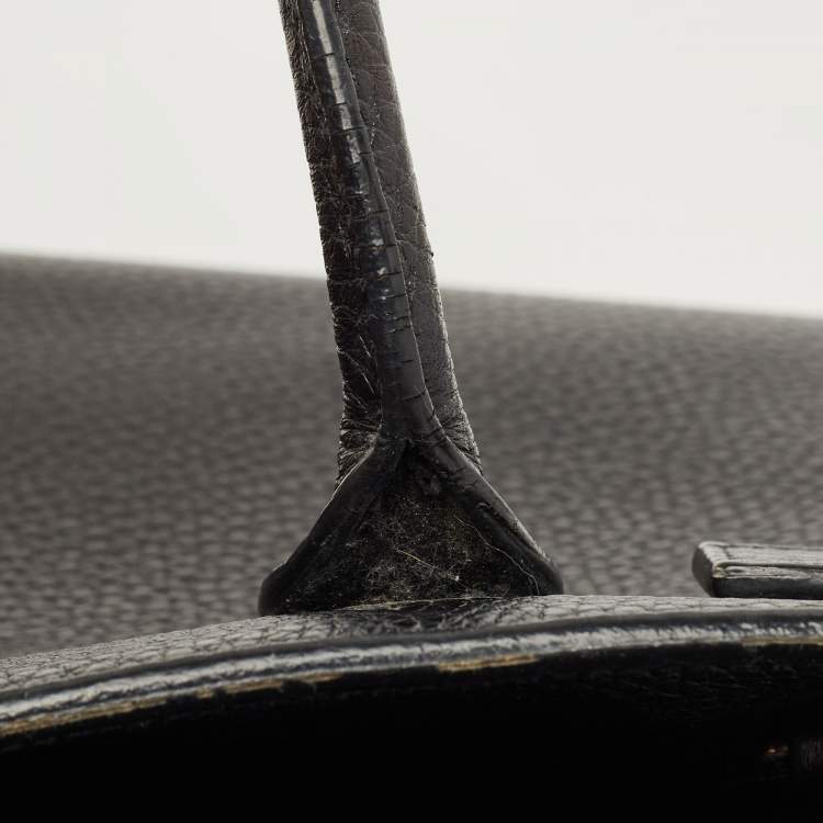 Pre Owned Saint Laurent Black Leather Baby Classic Sac De Jour Tote