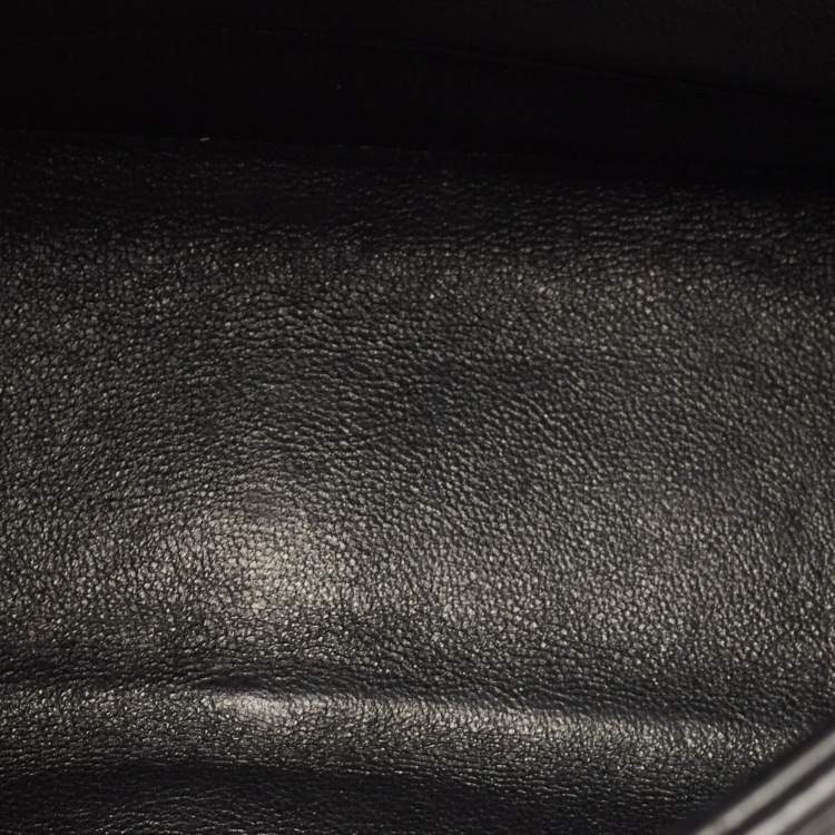Pre Owned Saint Laurent Black Quilted Leather Medium Vicky Shoulder Bag