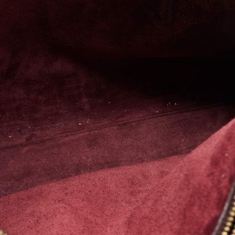 Pre Owned Saint Laurent Burgundy Leather Small Classic Sac De Jour Tote