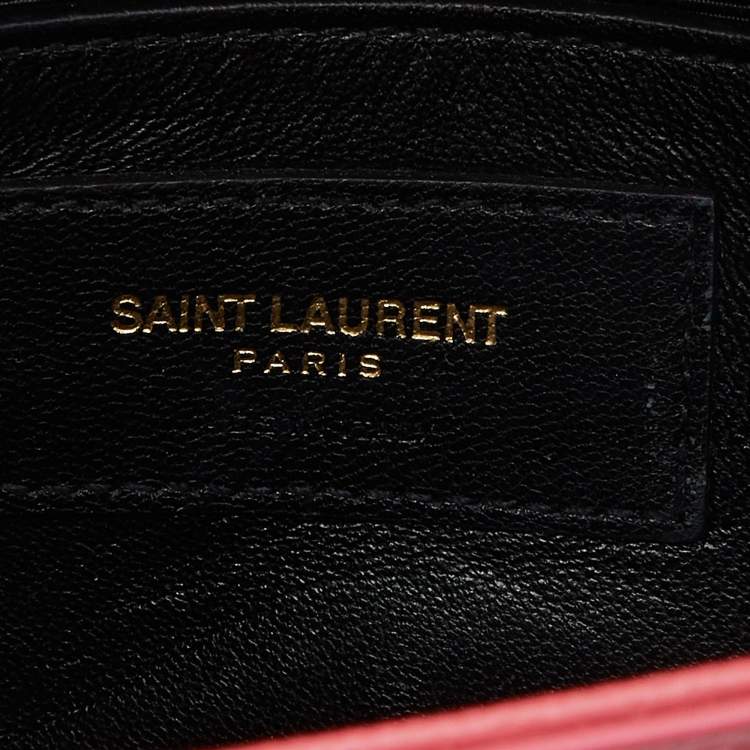 Pre Owned Saint Laurent Pink Leather Small Kate Shoulder Bag