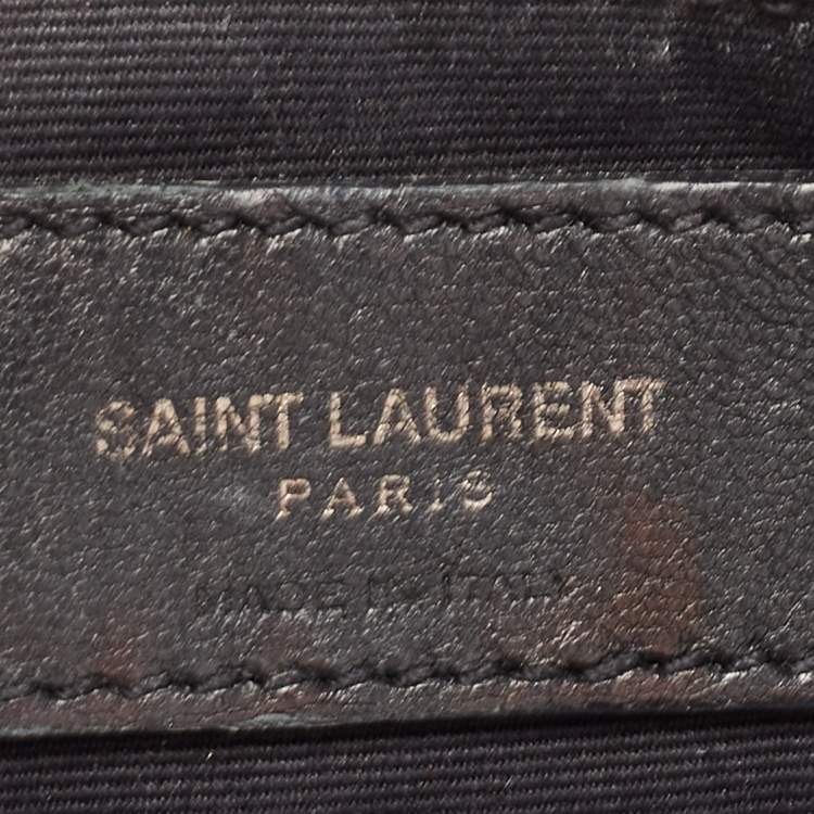 Pre Owned Saint Laurent Black Aged Leather Medium Niki Shoulder Bag
