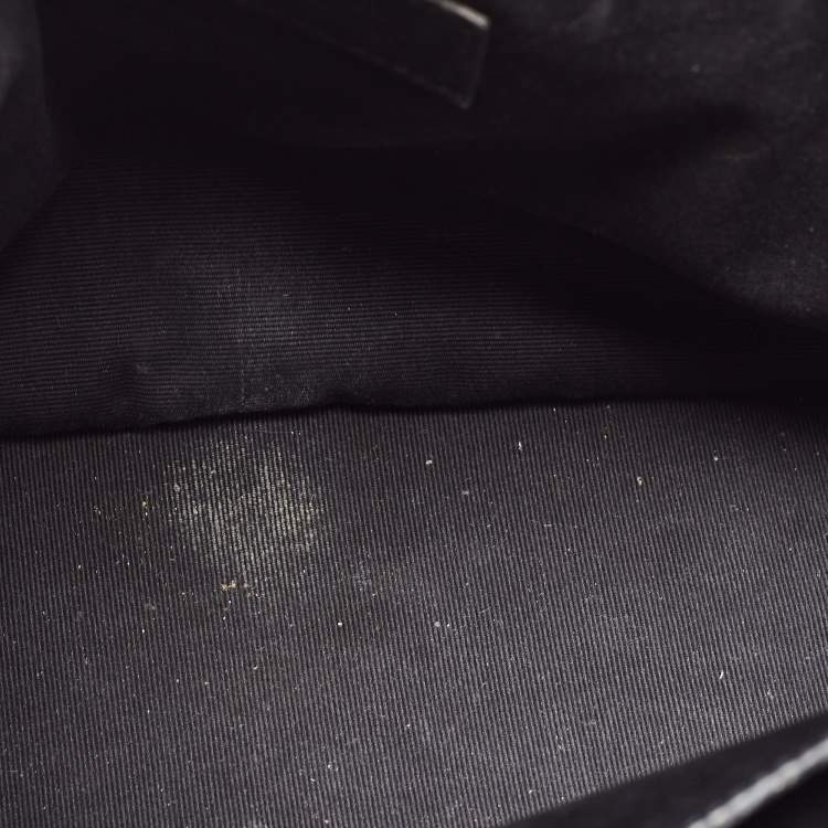 Pre Owned Saint Laurent Black Aged Leather Medium Niki Shoulder Bag