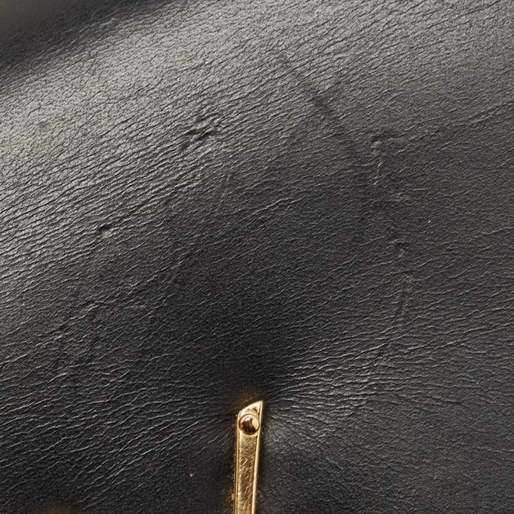 Pre Owned Saint Laurent Black Leather Medium Kate Tassel Chain Bag