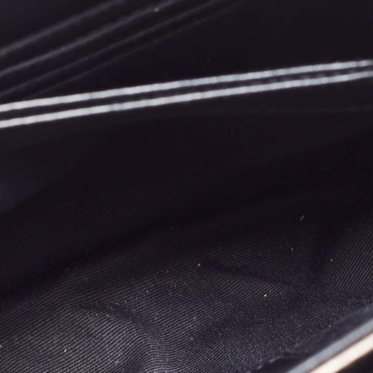Pre Owned Saint Laurent Metallic Matelassé Leather Toy Loulou Crossbody Bag