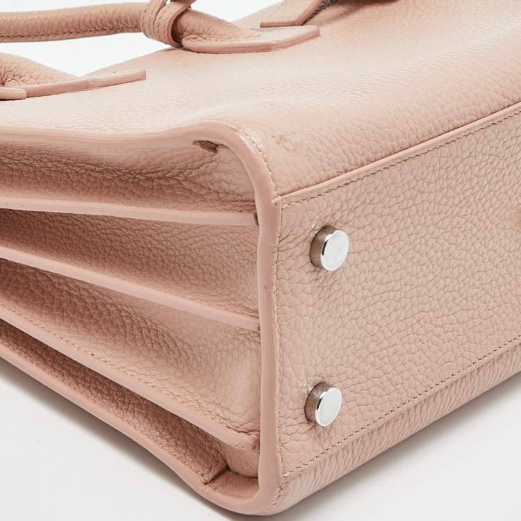 Pre Owned Saint Laurent Pink Leather Baby Classic Sac De Jour Tote