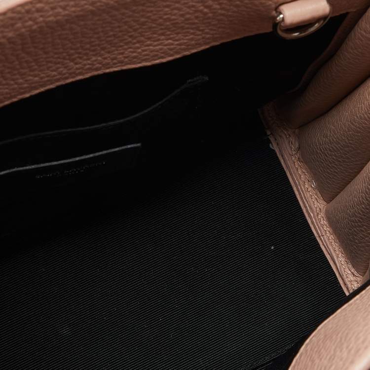 Pre Owned Saint Laurent Pink Leather Baby Classic Sac De Jour Tote