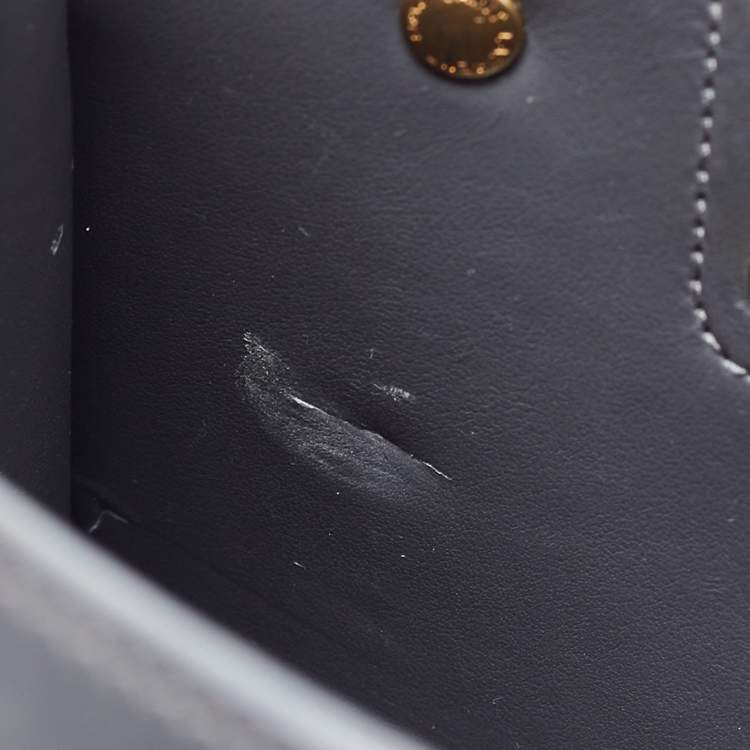 Pre Owned Saint Laurent Grey Leather Nano Classic Sac De Jour Tote