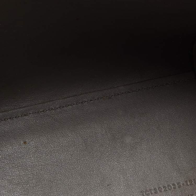 مملوكة مسبقًا Saint Laurent Grey Croc Embossed Leather Nano Classic Sac De Jour Tote