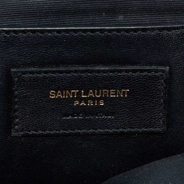 مملوكة مسبقًا Saint Laurent Tri Color Matelasse Leather Envelope Shoulder Bag