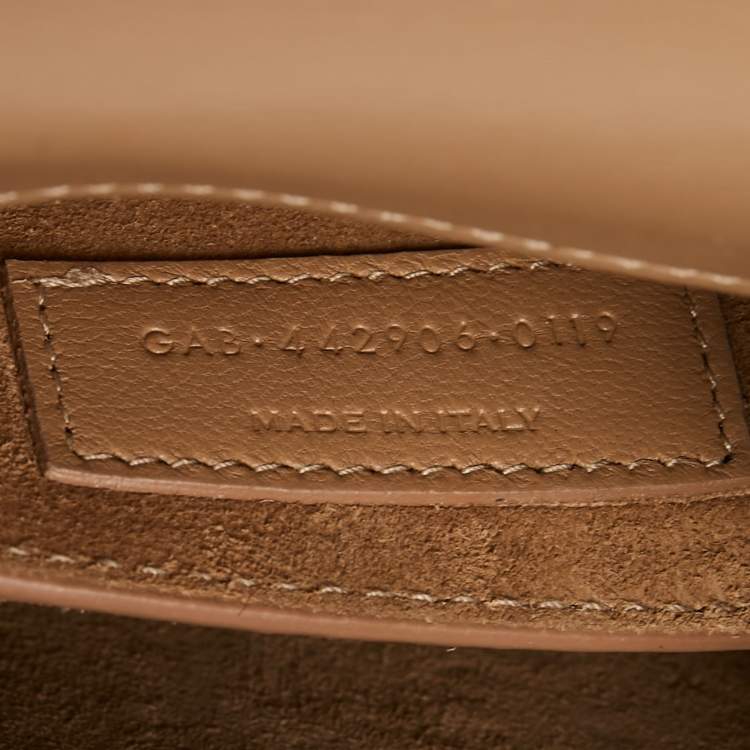 مملوكة مسبقًا Saint Laurent Beige Leather Medium Sunset Chain Shoulder Bag
