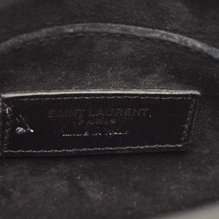 مملوكة مسبقًا Saint Laurent Black Patent Leather Nano Classic Sac De Jour Tote