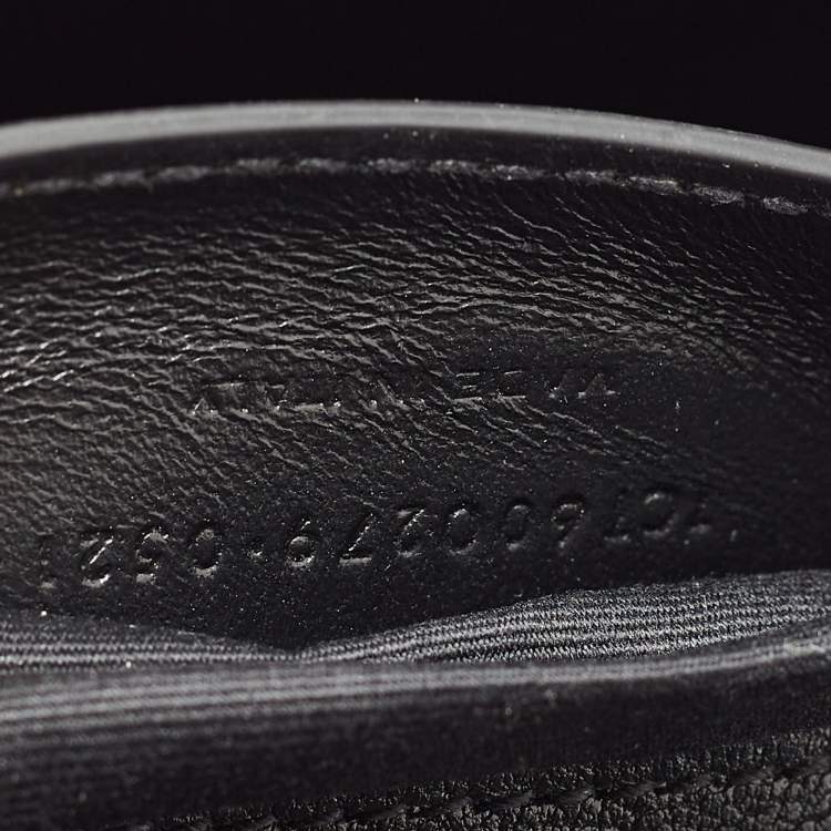 Pre Owned Saint Laurent Black Matelasse Leather Medium College Top Handle Bag