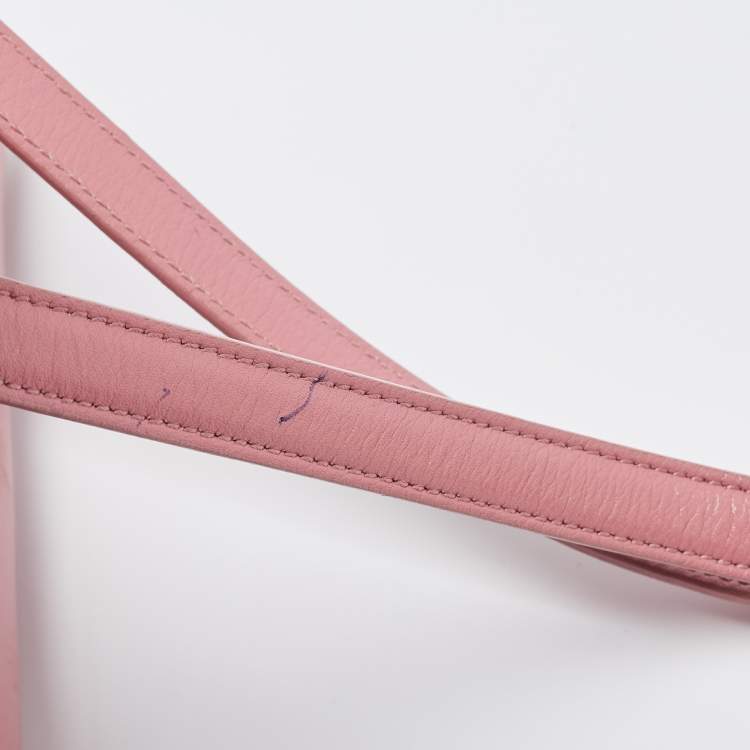 Pre Owned Saint Laurent Pink Leather Nano Classic Sac De Jour Tote