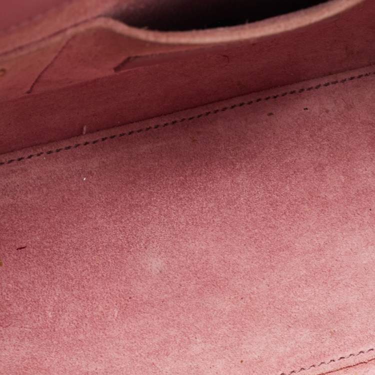 Pre Owned Saint Laurent Pink Leather Nano Classic Sac De Jour Tote