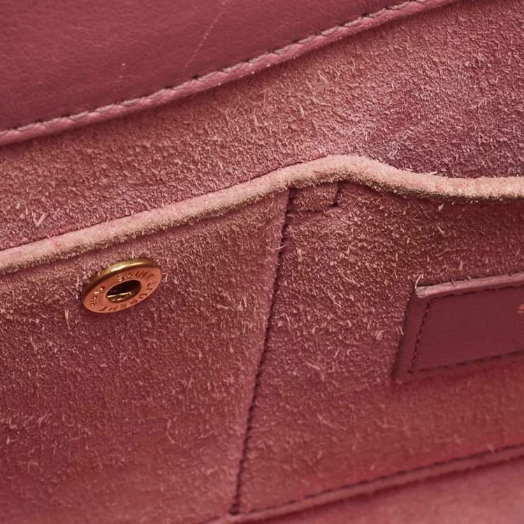Pre Owned Saint Laurent Pink Leather Nano Classic Sac De Jour Tote