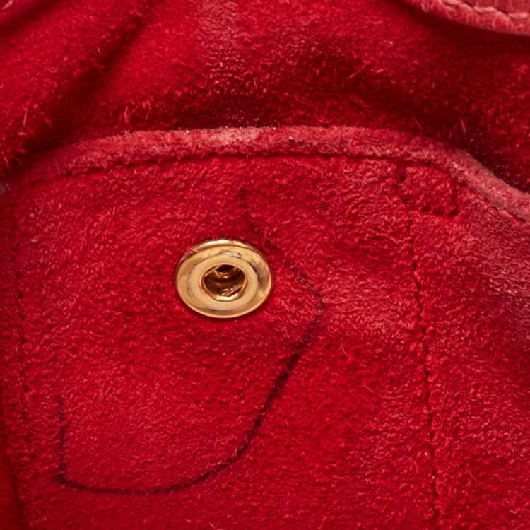 Pre Owned Saint Laurent Red Leather Small Classic Sac De Jour Tote