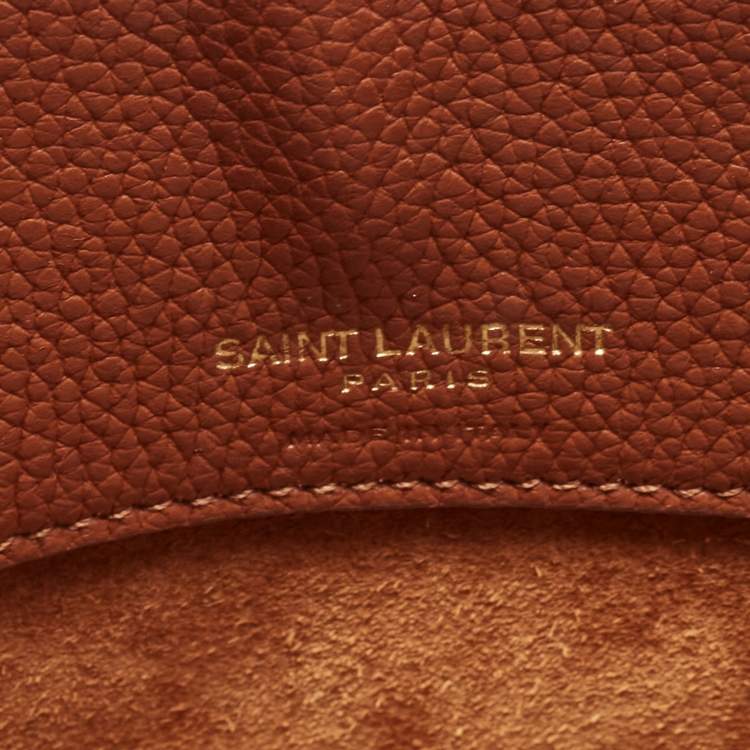 Pre Owned Saint Laurent Brown Leather Baby Sac De Jour Souple Tote