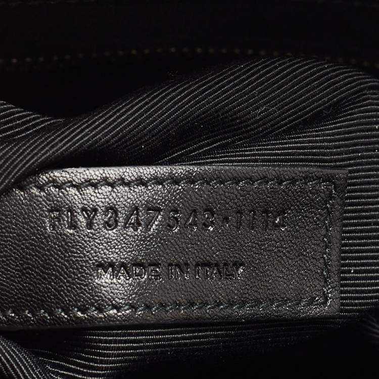Pre Owned Saint Laurent Black Croc Embossed Leather Large Sac De Jour Tote