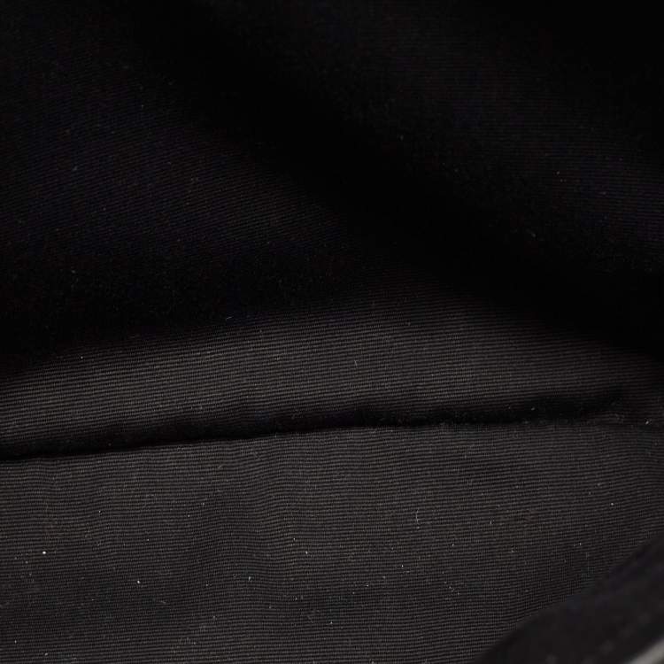 مملوكة مسبقًا Saint Laurent Black Matelassé Leather Medium LouLou Shoulder Bag